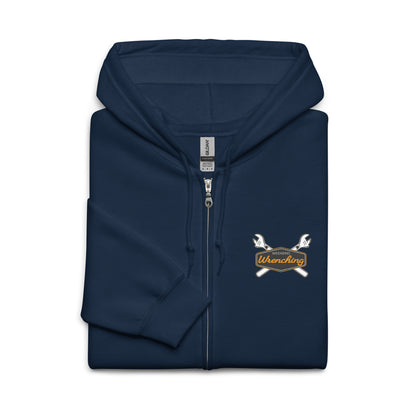 Weekend Wrenching Zip Hoodie — Marque automotive apparel