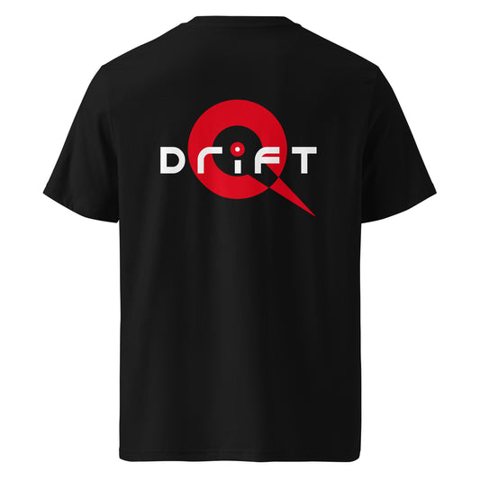 Drift Culture Tee — Sideways Standard, Black back view — drift burnout back print, Marque automotive apparel