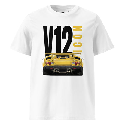 V12 icon naturally aspirated supercar graphic t-shirt — Marque