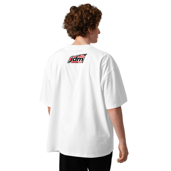 Marque 7 Unisex organic oversized high neck t-shirt