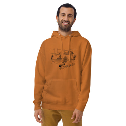 Air-Cooled Legacy Hoodie — Flat-Six Heritage — Marque automotive apparel