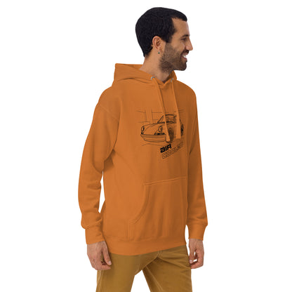 Air-Cooled Legacy Hoodie — Flat-Six Heritage — Marque automotive apparel