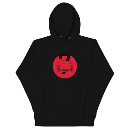 Midnight Drift minimalist rotary sports car graphic hoodie — Marque