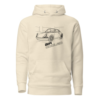 Air-Cooled Legacy Hoodie — Flat-Six Heritage — Marque automotive apparel