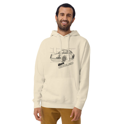Air-Cooled Legacy Hoodie — Flat-Six Heritage — Marque automotive apparel