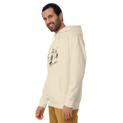 Air-Cooled Legacy Hoodie — Flat-Six Heritage — Marque automotive apparel