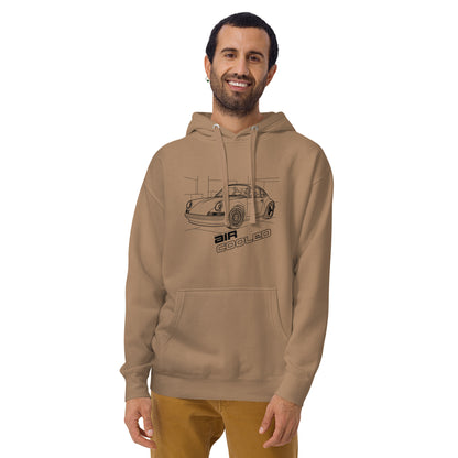 Air-Cooled Legacy Hoodie — Flat-Six Heritage — Marque automotive apparel