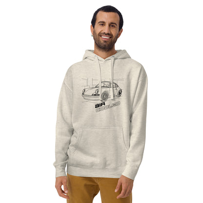 Air-Cooled Legacy Hoodie — Flat-Six Heritage — Marque automotive apparel
