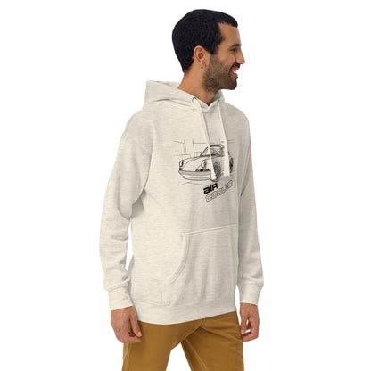 Air-Cooled Legacy Hoodie — Flat-Six Heritage — Marque automotive apparel