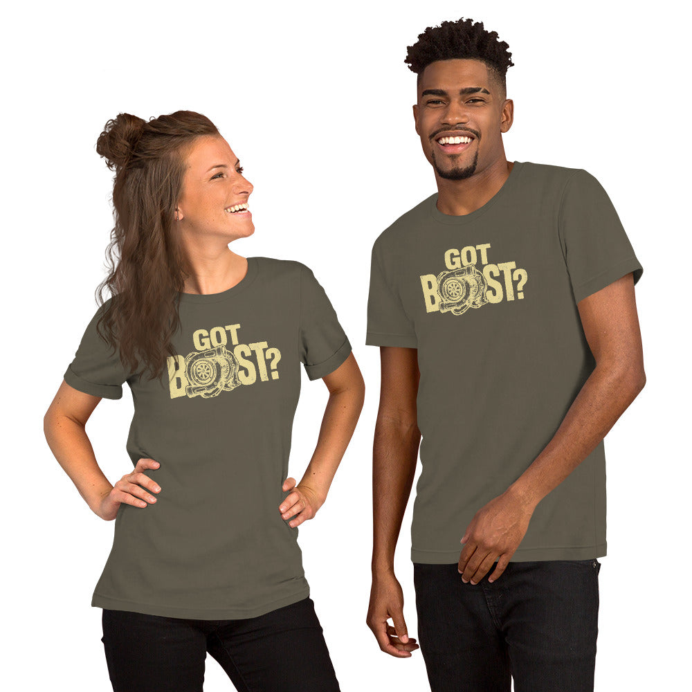 Got Boost tee, Army front view — Marque automotive apparel (3)