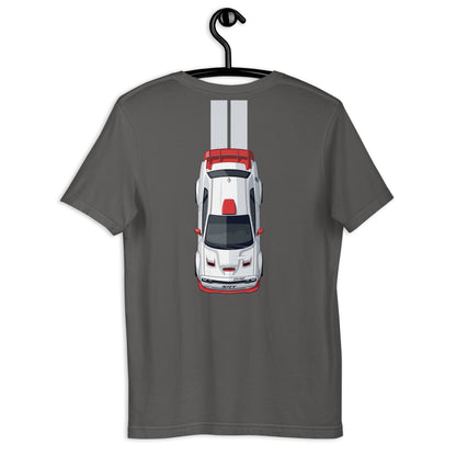 Muscle Track Tee — Iron and Asphalt graphic t-shirt, Asphalt back view (2) — Marque automotive apparel