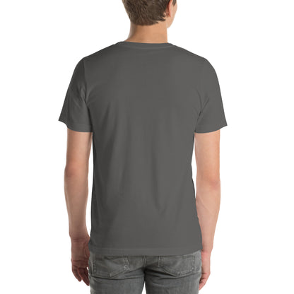 Design Icon Tee, Asphalt back view — Marque automotive apparel