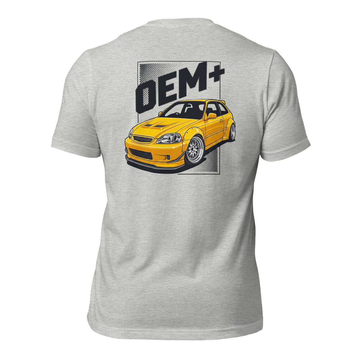 OEM+ tee, Athletic Heather back view — Marque automotive apparel (2)