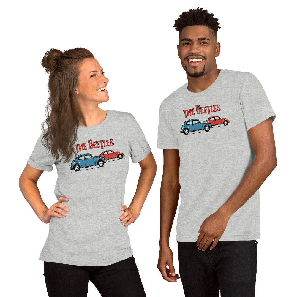 Four of a Kind Tee — Air-Cooled Flat-Four graphic t-shirt, Athletic Heather front view (3) — Marque automotive apparel