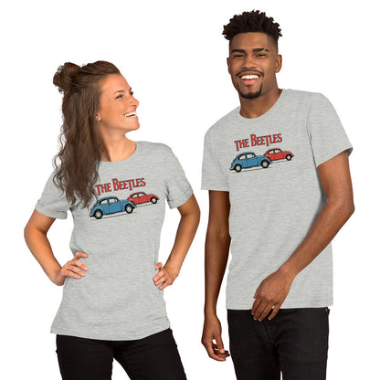 Four of a Kind Tee — Air-Cooled Flat-Four graphic t-shirt, Athletic Heather front view (3) — Marque automotive apparel