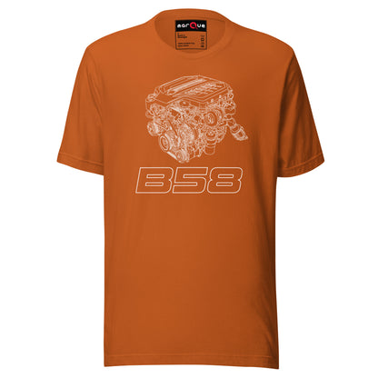 B58 Exploded View Tee — Marque automotive apparel