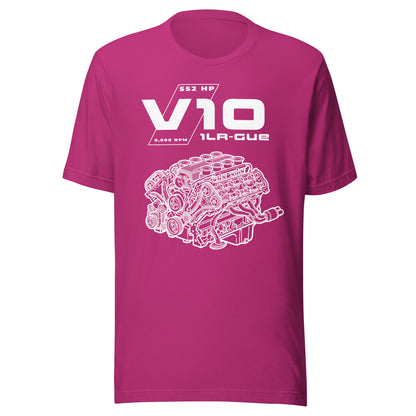Engine Icons V10 blueprint graphic t-shirt — Marque