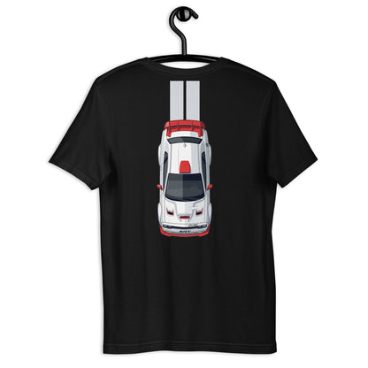 Muscle Track Tee — Iron and Asphalt graphic t-shirt, Black back view (2) — Marque automotive apparel