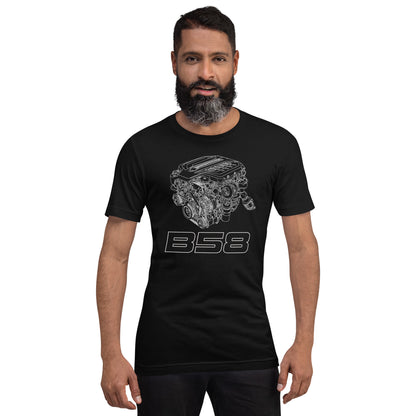 B58 Exploded View Tee — Marque automotive apparel