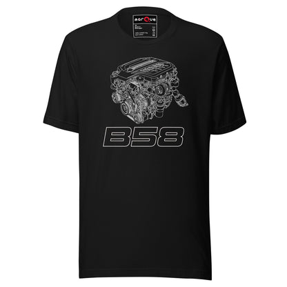 B58 Exploded View Tee — Marque automotive apparel