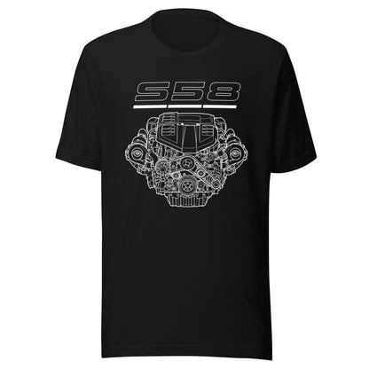 Engine Icons S58 graphic t-shirt — Marque