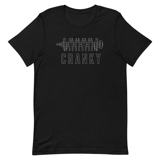 Cranky crankshaft attitude graphic t-shirt — Marque
