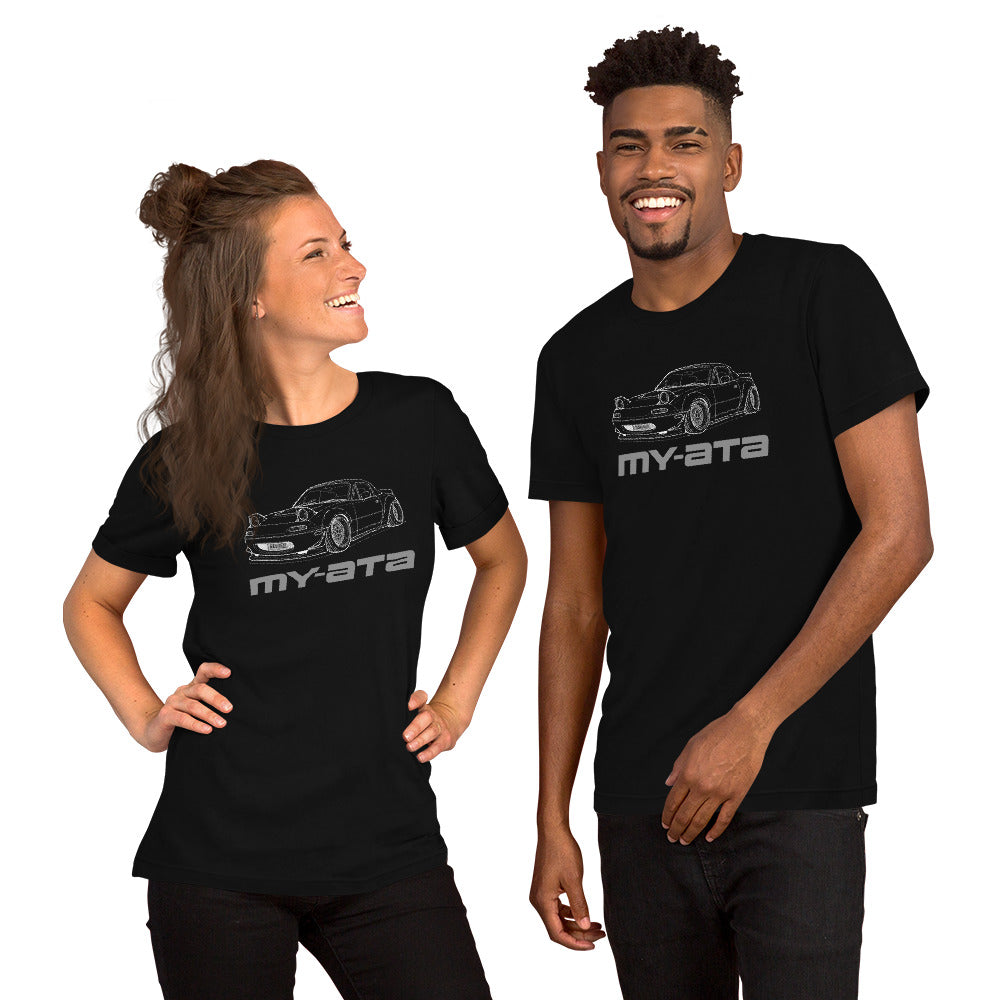 My-ATA Tee — It's Not Yours graphic t-shirt, Black front view (3) — Marque automotive apparel
