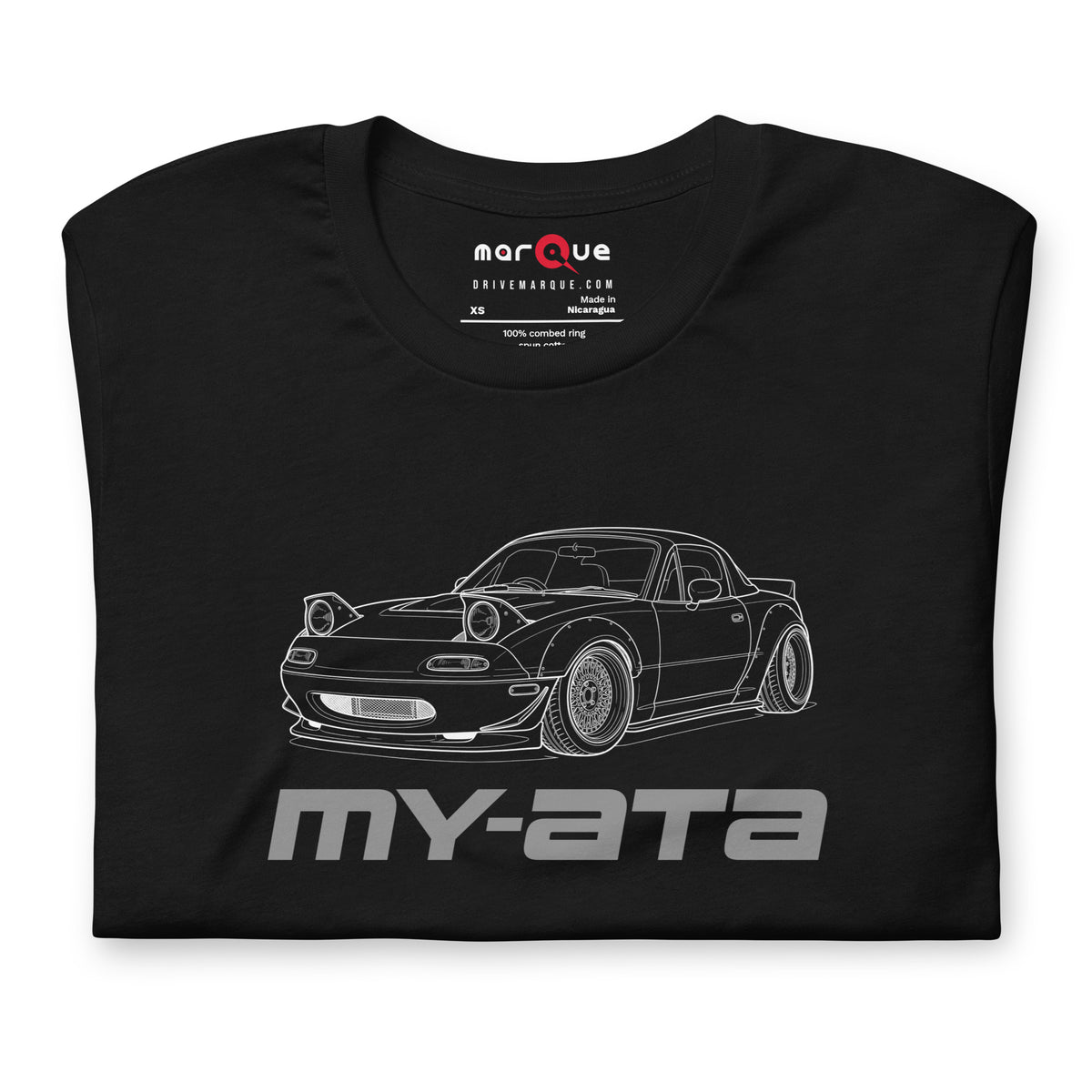 My-ATA Tee — It's Not Yours graphic t-shirt, Black front view (2) — Marque automotive apparel