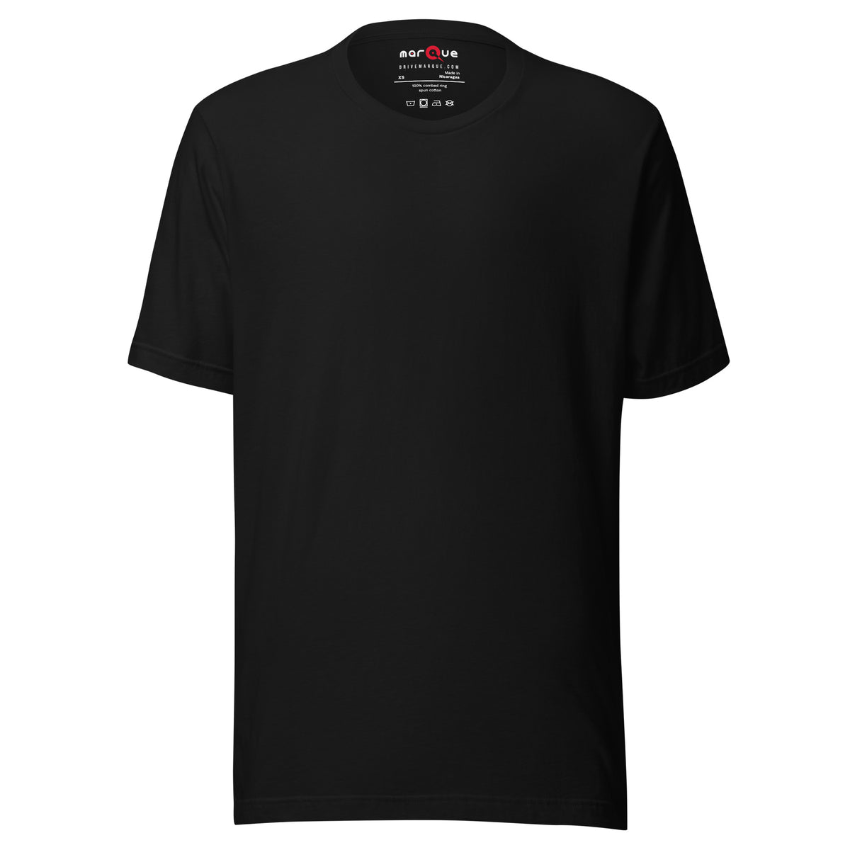 S15 Tee — Final Silhouette graphic t-shirt, Black front view — Marque automotive apparel