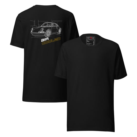 Air-Cooled Flat-Six back print graphic t-shirt — Marque