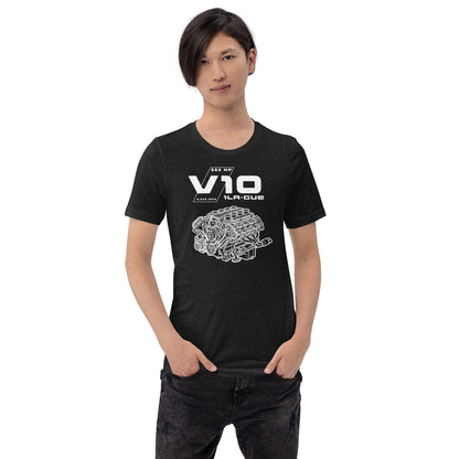 Engine Icons V10 blueprint graphic t-shirt — Marque