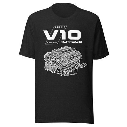 Engine Icons V10 blueprint graphic t-shirt — Marque