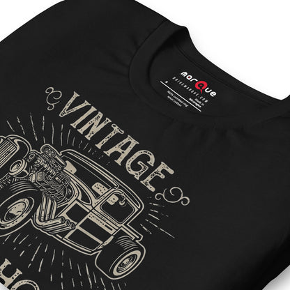 Hotrod Garage tee, Black print detail — Marque automotive apparel