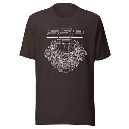 Engine Icons S58 graphic t-shirt — Marque