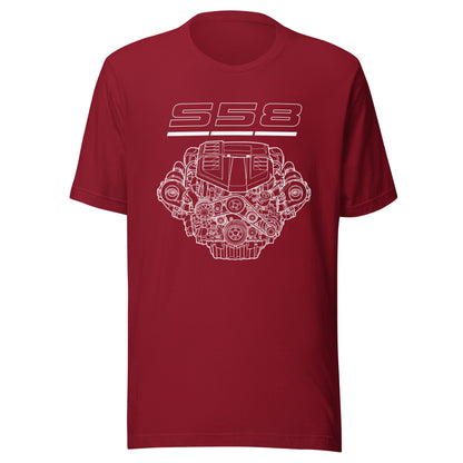 Engine Icons S58 graphic t-shirt — Marque