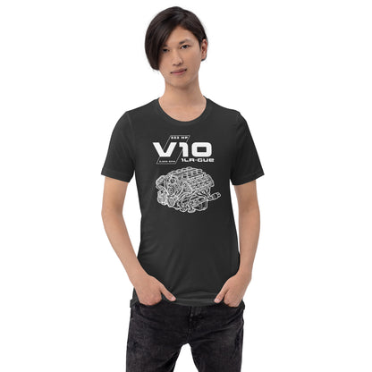 Engine Icons V10 blueprint graphic t-shirt — Marque