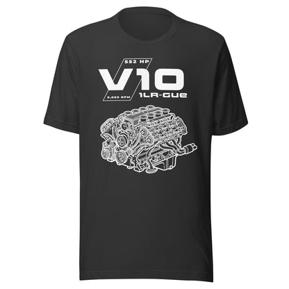 Engine Icons V10 blueprint graphic t-shirt — Marque