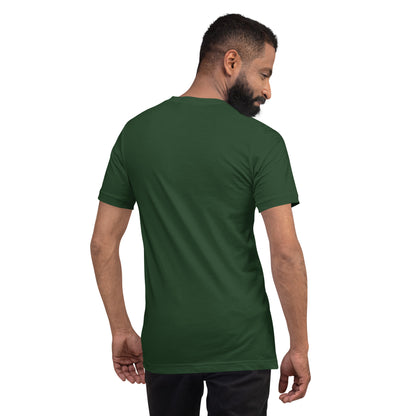 Back of the forest green touge tee, plain and unprinted