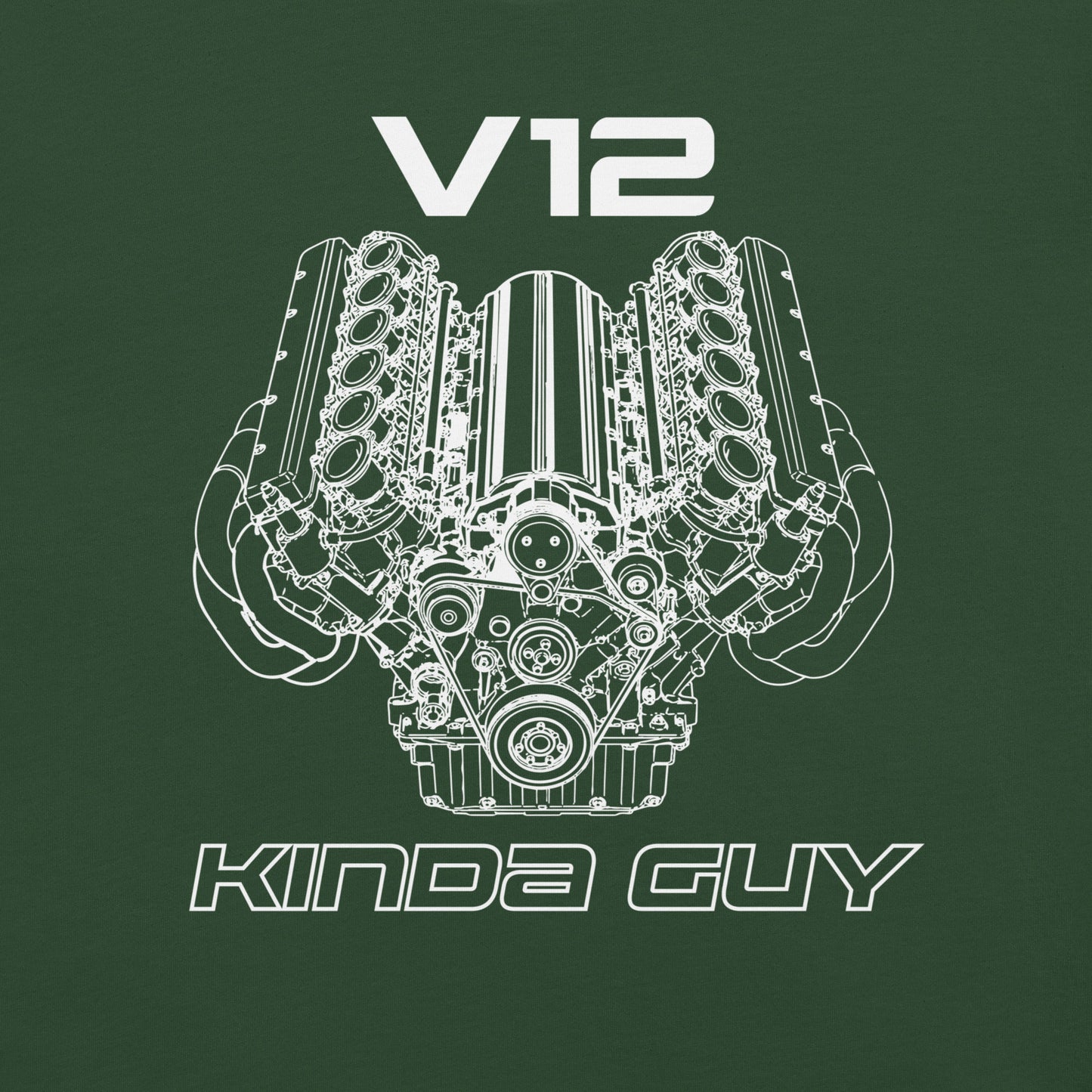 V12 Kinda Guy Tee — Marque automotive apparel