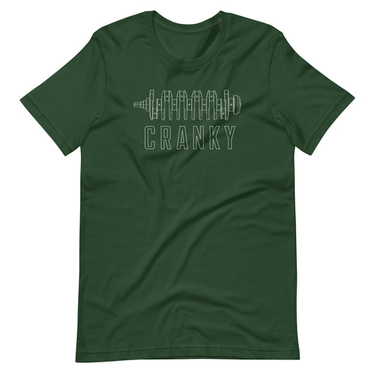 Cranky crankshaft attitude graphic t-shirt — Marque