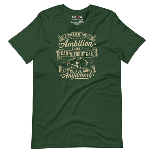 Ambition Tee, Forest front view — Marque automotive apparel