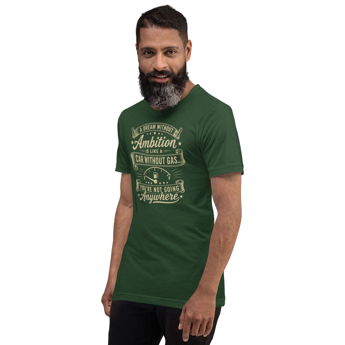 Ambition Tee, Forest front view (2) — Marque automotive apparel