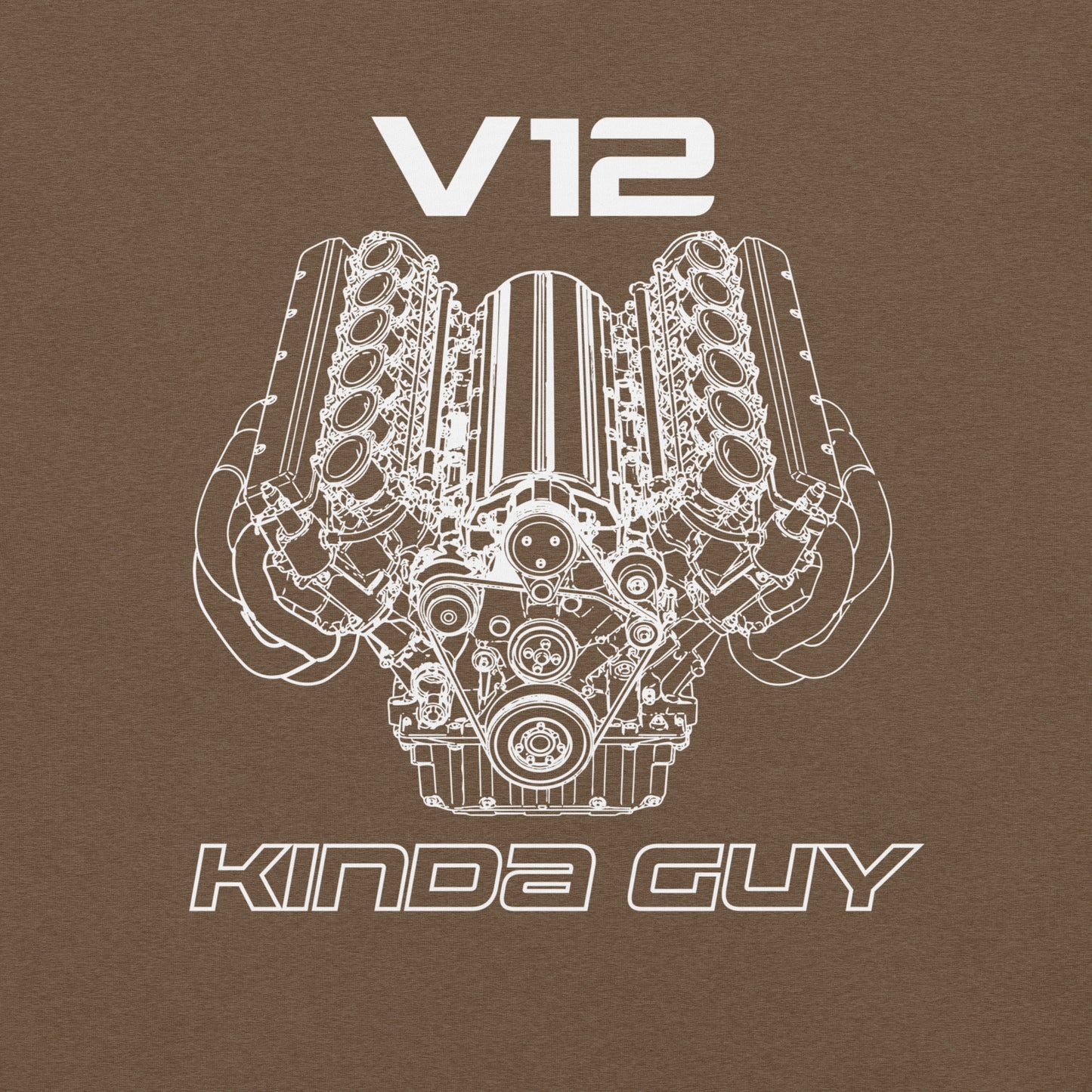 V12 Kinda Guy Tee — Marque automotive apparel