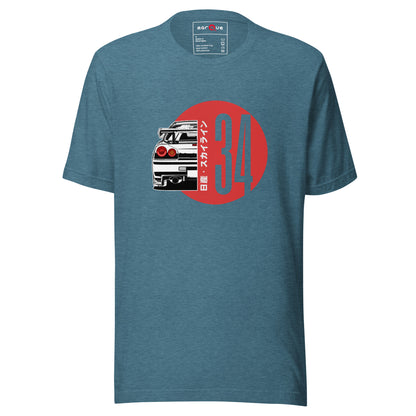 R34 Rising Sun Tee — Marque automotive apparel