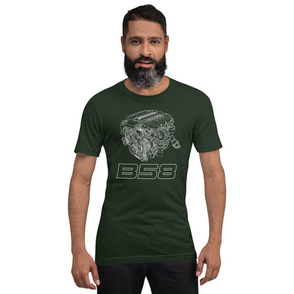 B58 Exploded View Tee — Marque automotive apparel
