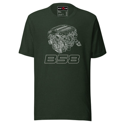 B58 Exploded View Tee — Marque automotive apparel
