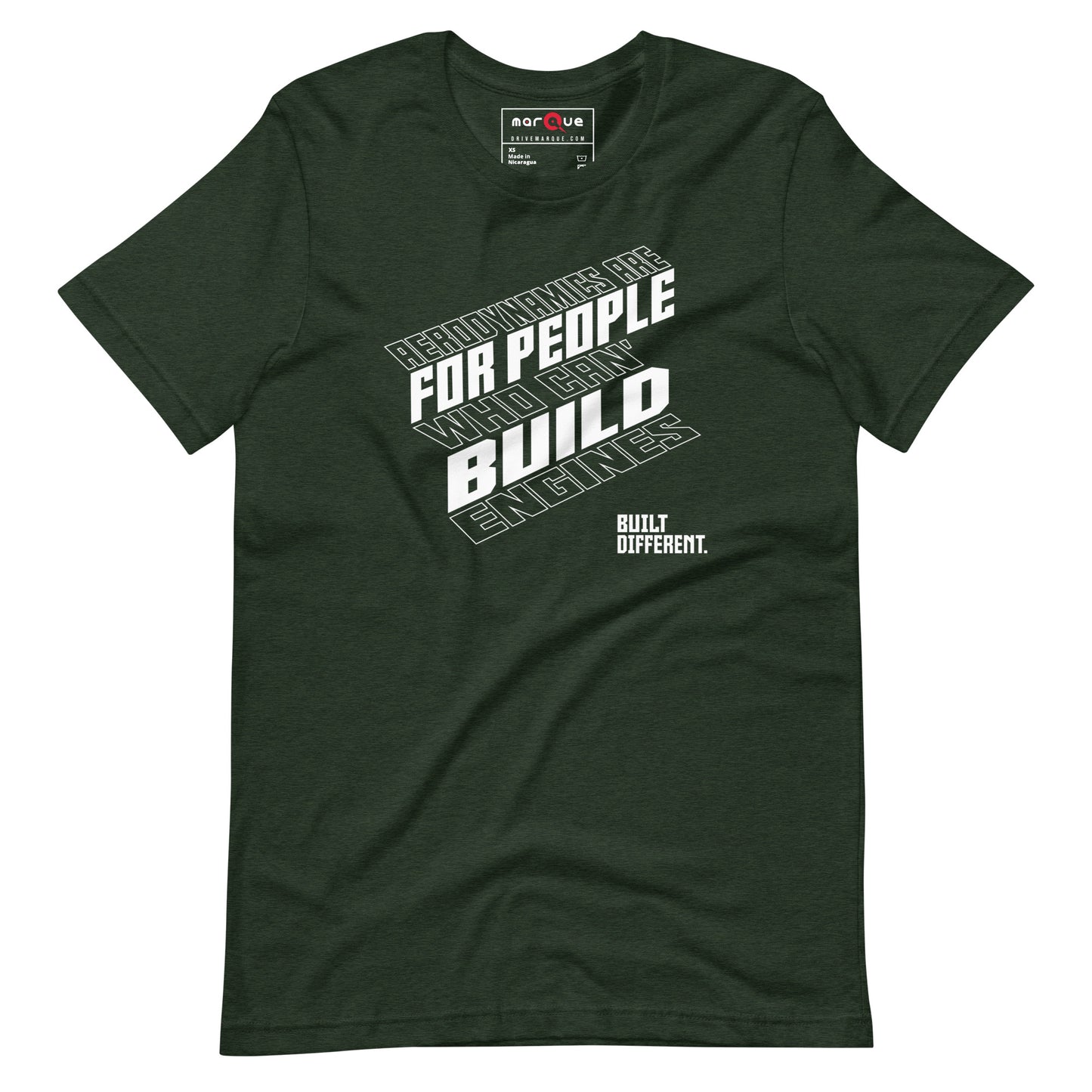 Engine Over Aero Tee — Marque automotive apparel