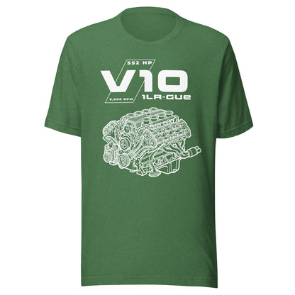 Engine Icons V10 blueprint graphic t-shirt — Marque