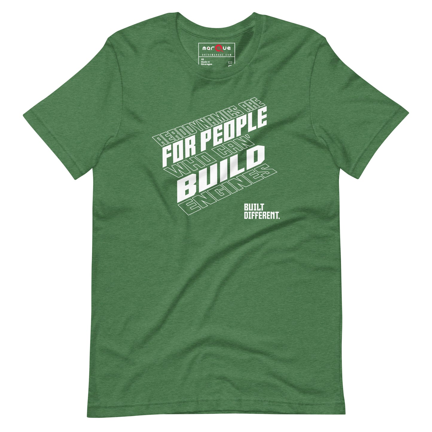 Engine Over Aero Tee — Marque automotive apparel