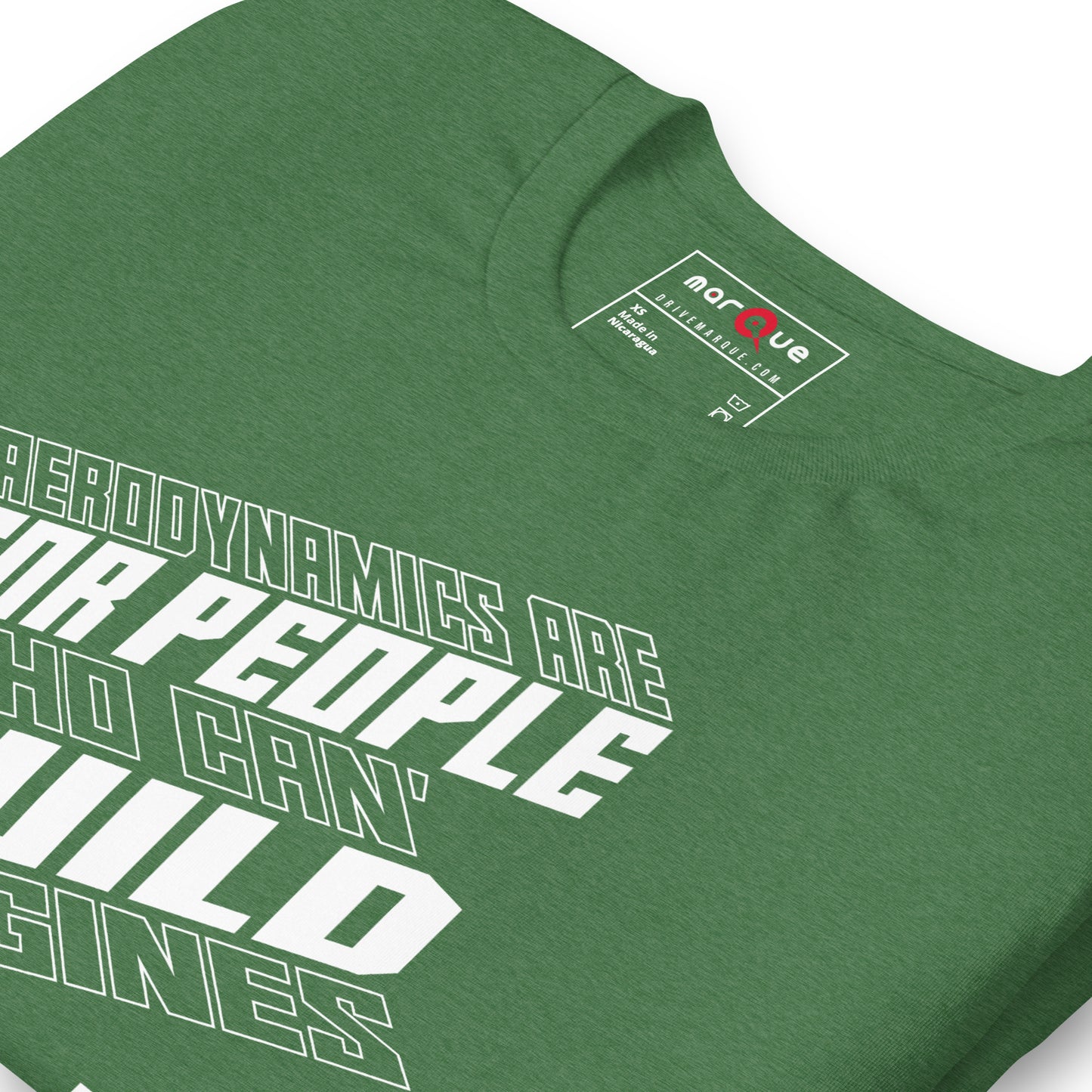 Engine Over Aero Tee — Marque automotive apparel